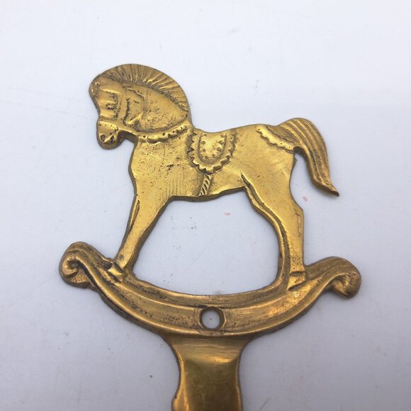 Brass Horse Coat Hook - Picture 4 of 11